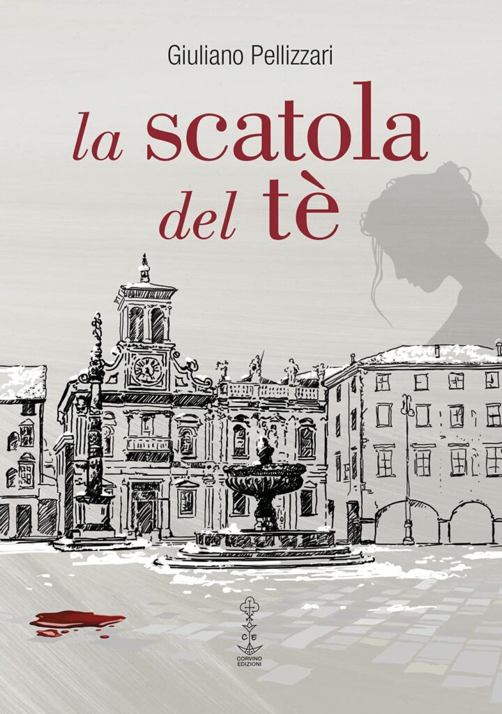 copertina con Piazza San Giacomo a Udine di un romanzo giallo.